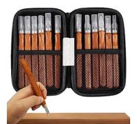 12-Piece Wood Carving Tool Set, Carbon Steel Whittling Chisels for Beginners & Artists, Sculpture Engraving Kit for Soap Fruit Vegetable Crafts & Model Making, with Sharpening Whetstone & Storage Box
