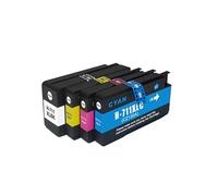 12 Pieces Compatible For H-*0P 711XL 711 H-*0P711 Ink Cartridge Full with For D-signJet T120 T520 Printer(1 Set)