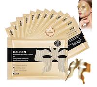 12 Piezas 24K Oro Mascarilla de para Ojos,Hidratantes Parches de colágeno para los ojos,Máscaras De ojos Hidratantes y Calmante,parches ojos bolsas y ojeras(Nuevos clientes intentan)