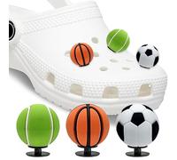 12 piezas 3D de bolas colgantes para zapatos Crocs, pines para niños, zuecos para niños, estilo deportivo, sandalias colgantes, accesorios de decoración para niñas, niños y adultos, L-2, Plástico, No
