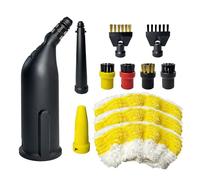 12 Piezas Accesorios de Limpiador a Vapor para Kärcher SC1 SC2 SC3 SC4 SC5 | Boquillas, Cabezales de Cepillo y Paños Microfibra para boquilla de mano, Repuestos para Limpieza de Cocina Baño y Rincones