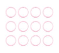 12 Piezas Anillo De Silicona Chupete,Chupete Bebé Clips,Adaptadores Para Chupetes Mam,Soporte Suave Mordedor,Regalos Para Niños,Accesorios para Baby Shower,Rosa,Kiuiom