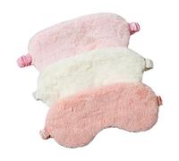 12 Piezas antifaz de peluche ojo venda para viajar antifaz para dormir para niños decoración de viaje máscara ojos vendados creativos visera transpirable lindo Decorar Algodón