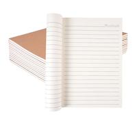 12 Piezas Bloc de Notas A5 Vuaderno de Kraft, Cuadernos A5 Rayado de Kraft, 28 Hojas/56 Páginas Cuaderno de Líneas, 20 x 14 cm Libretas de Notas Pequeñas, para Viajes, Oficina, Estudio(Marrón)