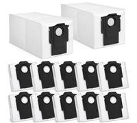 12 Piezas Bolsas para Roborock Qrevo/Saros 10R/Qrevo Pro/QV 35A/35S/Qrevo Master/Qrevo Curv/S8 MaxV Ultra/Qrevo Edge S5A/Qrevo S/Qrevo S5V, 2.7 L Bolsa Polvo de Repuesto