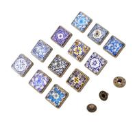 12 Piezas Broches Multifunción de Aleación y Vidrio