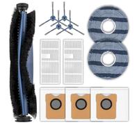 (12 Piezas) C20 Omni Repuesto Compatibles Con La Aspiradora De Robot Eufy C20 Omni, Kit De Accesorios, 1 Cepillo De Rodillo, 4 Cepillos Laterales, 2 Filtros Hepa, 3 Bolsas De Polvo, 2 Almohadillas