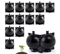 12 Piezas Caja Injerto Plantas, Caja Propagación Plantas, Reutilizable Caja de Cultivo de Raíces de Plantas, Dispositivos de Enraizamiento de Plantas para Injertar y Echar Raíces en Jardines (Negro)