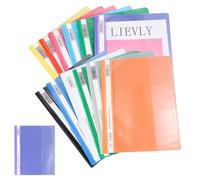 12 Piezas Carpeta Fundas Plastico A4, Carpetas Plastico A4, Carpeta A4, Carpetas Carton, Subcarpetas Cartulina A4, Tapa Transparente Con 2 Agujeros Para EncuadernacióN Para Escuela Y Oficina