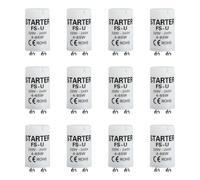 12 Piezas Cebador Fluorescente, Lighting Starter para Tubos Fluorescentes, Compatibles con Tubos de 220-240V, Arranque Rápido y Eficiente, Ideal para Iluminación Residencial y Comercial (4-65W)
