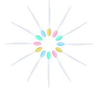 12 Piezas Cepillo exfoliante de silicona para labios de doble cara mini limpiador suave de labios para hombres mujeres labios más oscuros más suaves y con más volumen