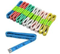 12 piezas Cinta Métrica Costura, Metro Sastre, Cinta Metrica Corporal de Doble Cara, Flexible Regla para Coser Herramientas de Medición, Pérdida de Peso 150 cm 6 Colores