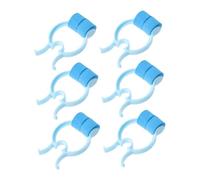 12 Piezas clip corrector de nariz tapones de tapón de sangrado nasal pinzas nasales de espuma clip de fijación de la nariz práctico tapón nasal adulto clip de nariz acortar hombre