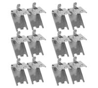 12 Piezas Clip para Estante de Congelador 1,5mm | Diseño Deslizante Curva Ergonómica, Instalación Sencilla, para Botellas de Condimento y Latas en Cooler