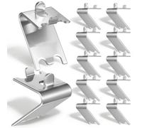 12 Piezas Clip para Estante del Congelador 1.5mm | Diseño Deslizante, Curva Ergonómica, Instalación Fácil, Repuesto Compatible para Neveras y Congeladores
