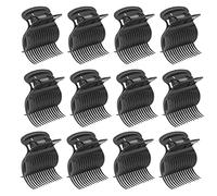 12 Piezas Clips De Rodillos Calientes, Moda Antideslizante Gran Rodillo Clips Curler Clips Rulos Calientes Para Las Mujeres Niñas Sección De Pelo Styling