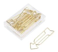 12 piezas Clips Marcador de Papel, sujetadores flecha metálicos con caja plástica para organización archivos personales oficina escuela