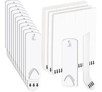 12 Piezas Colgador de Fotos Gancho de Pared Sin Daño y 24 Piezas Tira de Suspensión de Imagen, Gancho Adhesivo Percha Arte de Marco Kit de Suspensión de Imagen sin Clavo para Salón