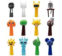 12 Piezas Coloridas Figuras De Acción De Sprunky Figuras De Dibujos Animados S-Prunki De Pvc Coloridas Figurines Sprunky Coleccionable Decoración De Sobremesa Para Niñas y Niños/Fans De Los Juegos