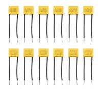 12 Piezas Condensador Led para Luz Residual, Condensador para Bombillas Led, Condensadores de Seguridad 0.22µF 275V X2, Supresores de Interferencias para Luces LED, Lámparas y Electrónica, Radiales
