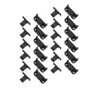 12 Piezas Conector de Muebles de Montaje Rápido ABS Negro | Instalación a Presión sin Herramientas, Fijación Desmontable, Soporte Seguro para Paneles y Gabinetes