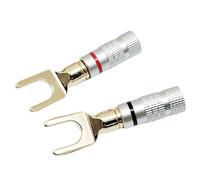 12 Piezas Conectores Banana Chapados en Oro for Video Altavoz Conector de Cable de Conectores Banana de 4 mm for Altavoces(6 Pieces)