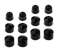 12 Piezas Copas de Pivote de Repuesto para Monopatín, Pu, 12 16 | Ejes de Skateboard y Patineta, Negro, Absorción de Impactos, , Ajuste Estable