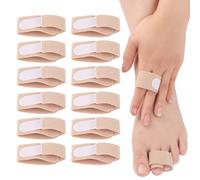 12 Piezas Corrector Dedo Martillo,Envolturas para los Dedos, Separador Dedos,Protectores Dedos Pie,Enderezadores Ferula de Dedo Pie Vendajes Acolchados,para Dedos Rotos y Dedos Torcidos