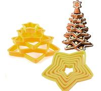 12 Piezas Cortadores De Galletas De Estrella, Juego De Cortador De Árbol De Galletas De Estrella De Navidad, Mini Molde Galletas, Decoración De Navidad, para Fondant, Donut, para Árbol De Navidad