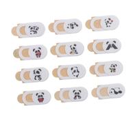 12 Piezas Cubierta Deslizante de Webcam Panda Protección de Privacidad para Ordenadores Portátiles y Tablets Hacking y Oscurecimiento de Usar y Mover para Seguridad Digital