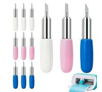 12 Piezas Cuchillas de Corte para Cricut Joy 30/45/60 Grados, Cuchillas Cricut Joy con Acero Inoxidable y Carburo, Hoja de Corte Cricut Joy Xtra para Scrapbooking, Papel, Lámina, Tela