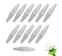 12 Piezas Cuchillas para Desbrozadora Cuchilla de Metal De Repuesto para Cortacésped Cuchillas Cortador de Césped para Jardines Granjas y Limpieza