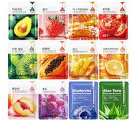 12 piezas Daily Care Mascarilla Facial, Máscara de Hidrogel, Mejora de la Elasticidad, Hidratación profunda, Blanqueamiento por la noche, Cuidado de la Piel Coreano