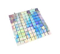 12 Piezas de Azulejos de Espejo con Estilo, Azulejos de Mosaico Cuadrados de 45.9 oz Artesanía Fina Instalación Conveniente Ladrillo de Espejo para Apelación