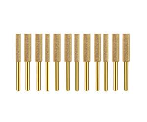 12 piezas de cadena de motosierra ligera con punta de diamante adecuada para mejorar el rendimiento, kit de mantenimiento de jardinería y afilado de motosierra eléctrica