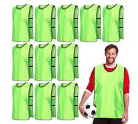 12 piezas de camisetas de fútbol para adultos, camisola de fútbol para adultos, chaleco de entrenamiento de fútbol, camiseta de entrenamiento de fútbol, chalecos para entrenamiento de equipo
