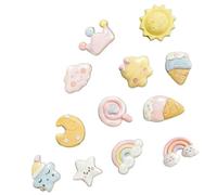 12 piezas de colgantes para zapatos, Crocs con purpurina, desmontar Crocs Charms, plástico para zapatos, accesorios de purpurina, accesorios personalizados, accesorios de estrellas, para niñas, niños