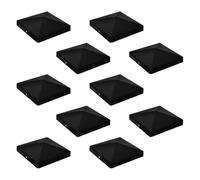 12 piezas de cubierta columna, tapas modernas for postes cerca, madera, remates ABS, protectores for Para Postes De Valla