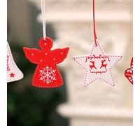 12 piezas de decoración navideña para árbol colgante, adorno pequeño para fiesta en casa