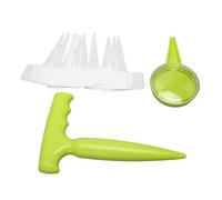 12 Piezas de Etiquetas para Plantas, Diseño Ergonómico, 5 Ajustes de Dial, Juego de Dispensador de Semillas de Siembra de Medición de Plástico