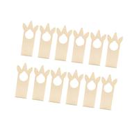 12 piezas de madera sin terminar para colgar puertas de 3.54 x 9.45 pulgadas para letrero de bienvenida, avisos ocupados, decoración de hogar, hotel, oficina, artesanía de madera sin terminar