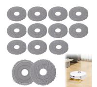 12 piezas de paños de repuesto para Roborock Q Revo/Qrevo MaxV/Qrevo Master/Qrevo Slim/Qrevo Pro/Qrevo S/Qrevo Curv/QV 35S/QV 35A robot aspiradora, reutilizable y lavable