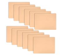 12 piezas de piel de práctica de tatuajes en blanco, 5.9 x 7.8 pulgadas, doble cara, tatuaje de silicona falso, tatuaje microblading para práctica de tatuajes, principiantes, artistas experimentados