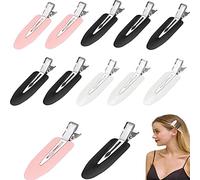 12 Piezas de Pinzas para el Pelo sin Doblar Clips,sin Pliegue Horquilla de Pincho de Rizo Pinzapara el Cabello para Mujer Niña para el Peinado