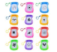 12 piezas de pizarra magnética pequeña (llavero), pizarra de dibujo magnética pequeña, pizarra de dibujo para niños, regalo de fiesta, ideal para cumpleaños infantiles.