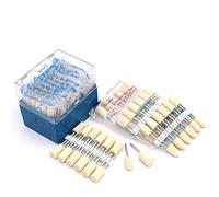 12 piezas de pulido montado en fieltro de alta luminancia, rueda de pulido, amoladora, taladro, herramientas rotativas, brocas para pulir superficies metálicas, cono de vástago de 6 mm, 2,35 mm