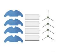 12 piezas de repuesto para aspiradora robot LEFANT M310 ULTRA M330 Pro, con cepillos laterales, filtros HEPA y almohadillas absorbentes para fregona