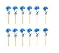 12 piezas de rosas de cristal artificial, regalo para , aniversarios y festivales, decoraciones ideales para fiestas, elegante arreglo floral, decoración de Navidad, decoración de Halloween