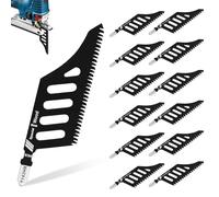 12 Piezas de Sierra de Calar Profesionales para Corcho, Madera Contrachapada, Tablero de Fibra, Hoja de Sierra de Calar de Corte en T compatibles con Dewalt、Bosch 11 TPI