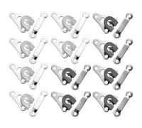 12 Piezas De Sujetadores para Pantalones, Ganchos Y Ojales para La Cintura del Pantalón, Hebillas De Gancho De Metal, Decoración De Hebilla Oculta para Pantalones